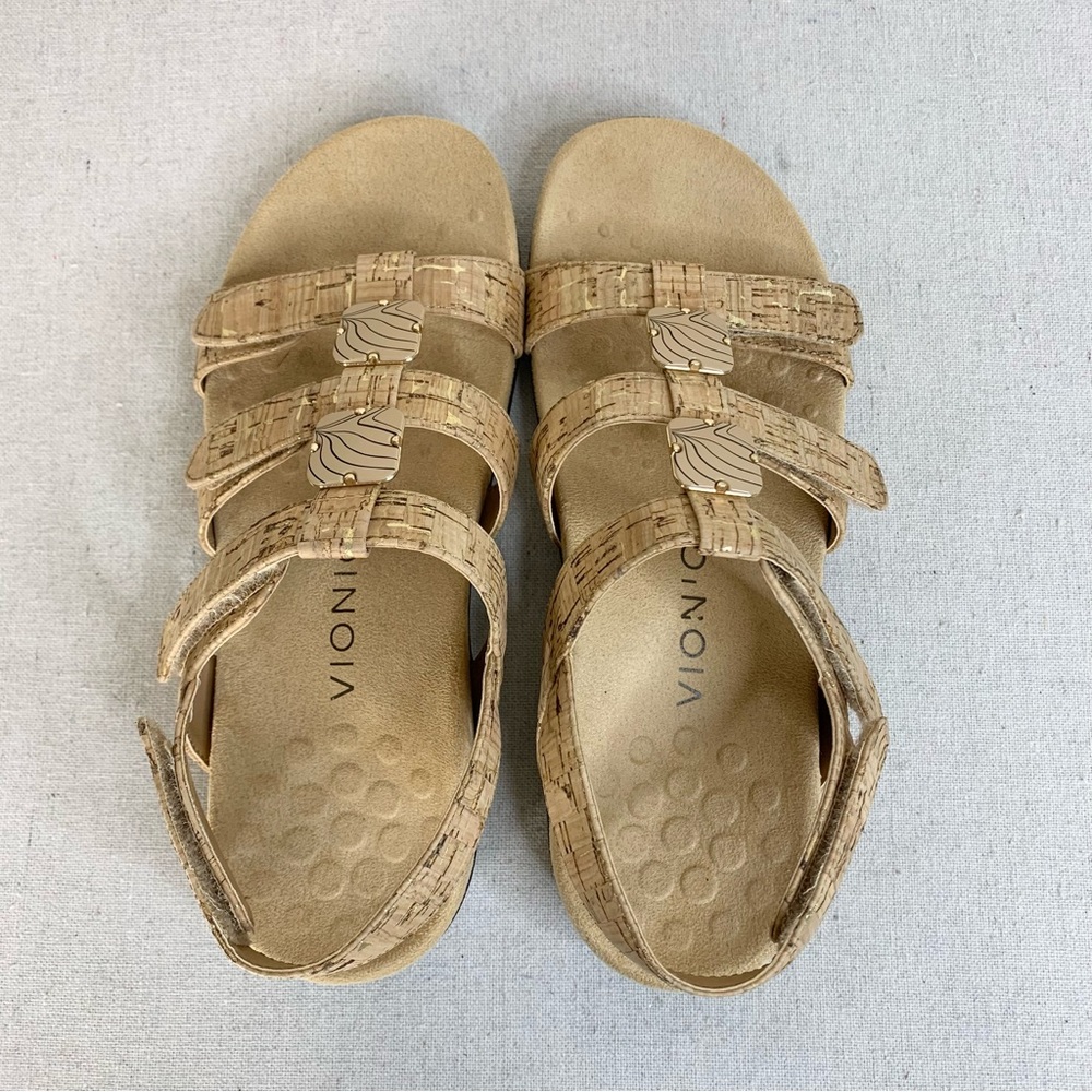 Vionic - Amber Adjustable Strap Cork/Leather Neut… - image 8